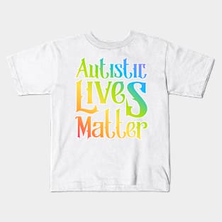 Autism Lives Matter gradient Kids T-Shirt